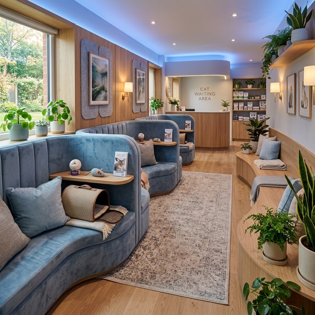 Área Fear Free exclusiva para gatos en P&H Patas y Huellas Clinical